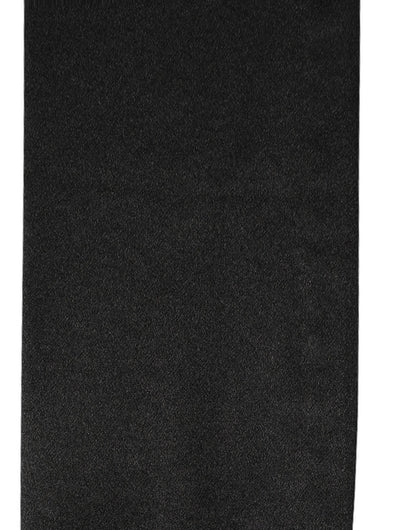 Men Black Satin Silk Fringed Neck Shawl Scarf