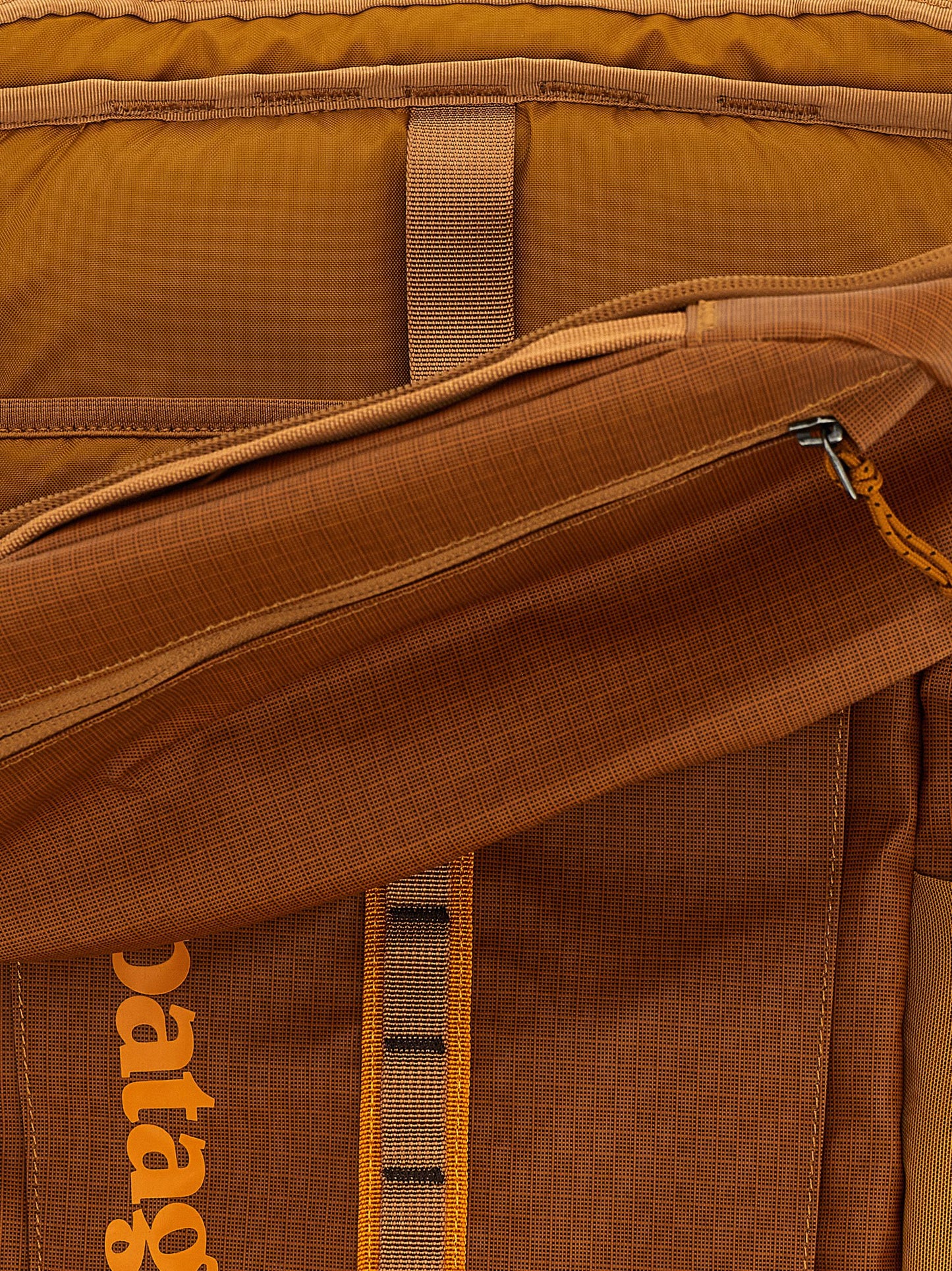 Brown Polyester Backpack