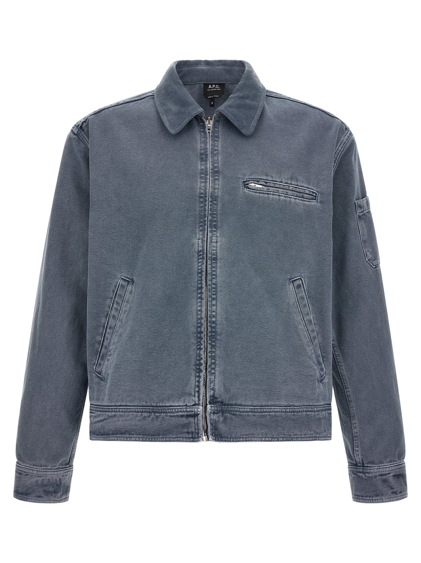 Gray Cotton Denim Jacket