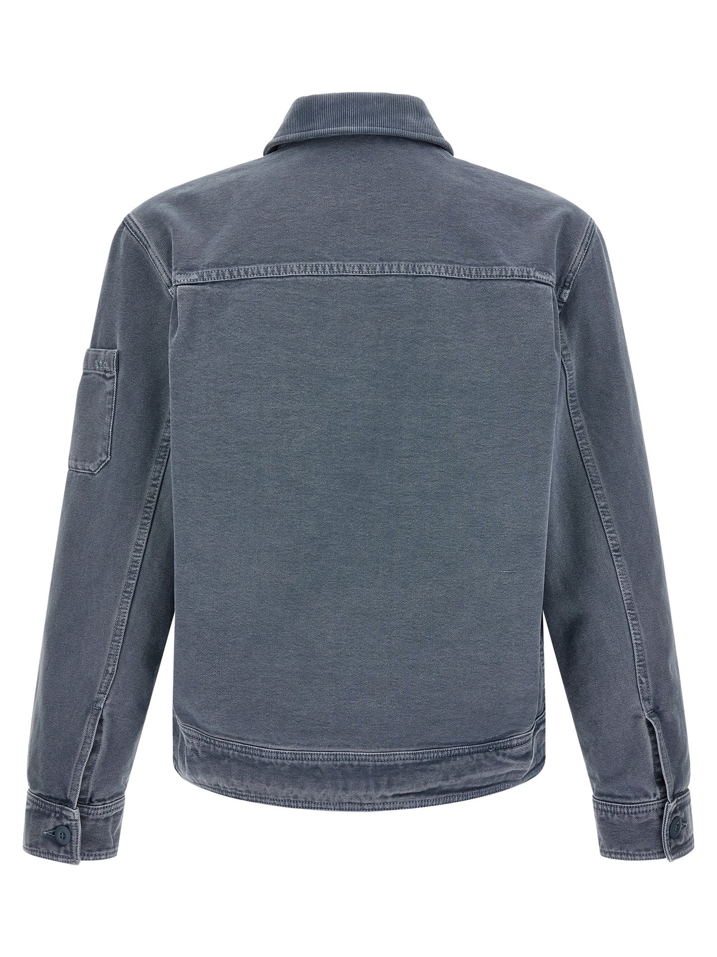 Gray Cotton Denim Jacket