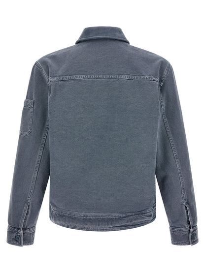 Gray Cotton Denim Jacket