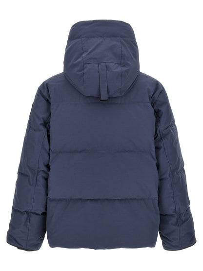 Blue Polyester Parka