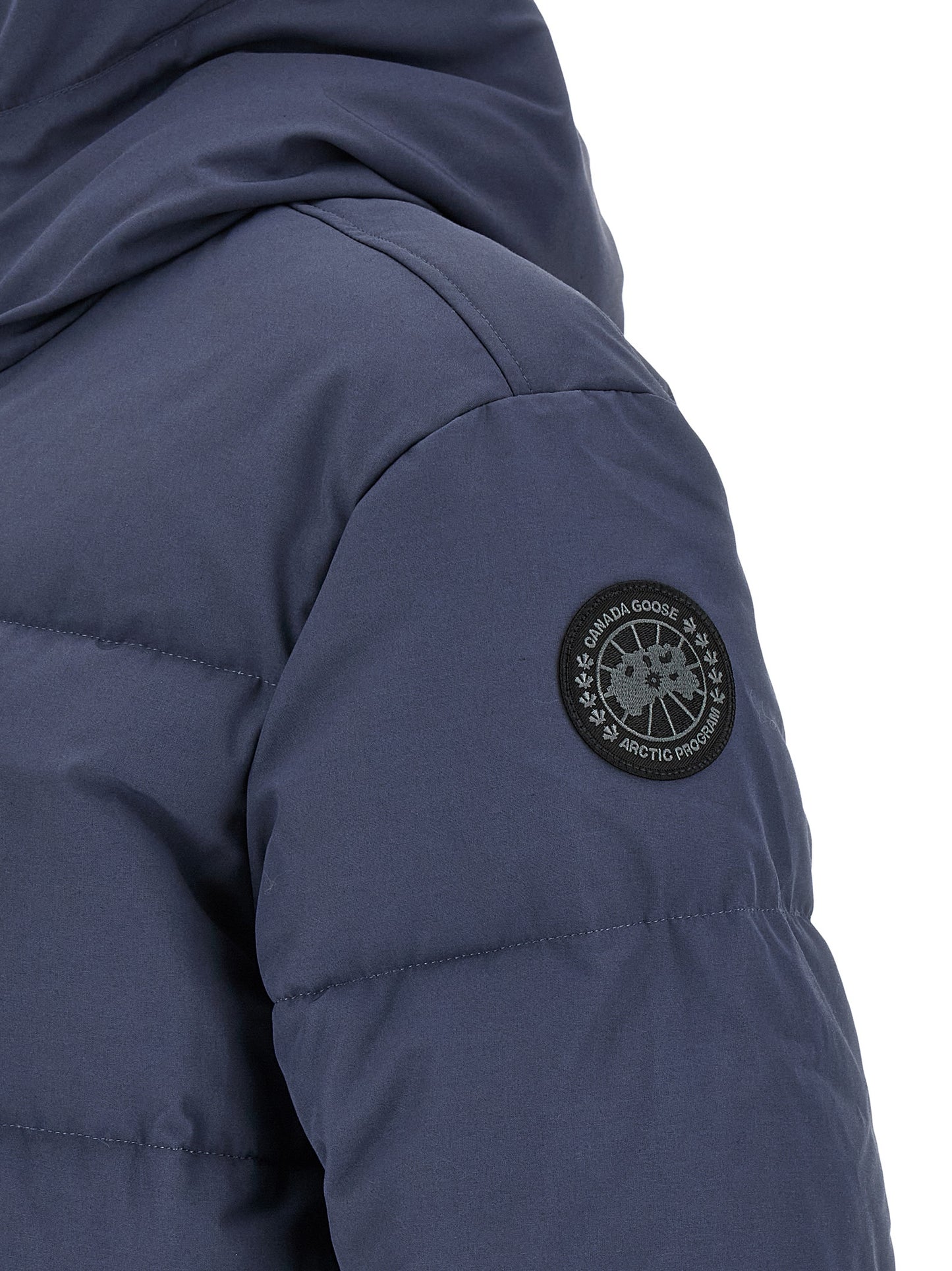 Blue Polyester Parka