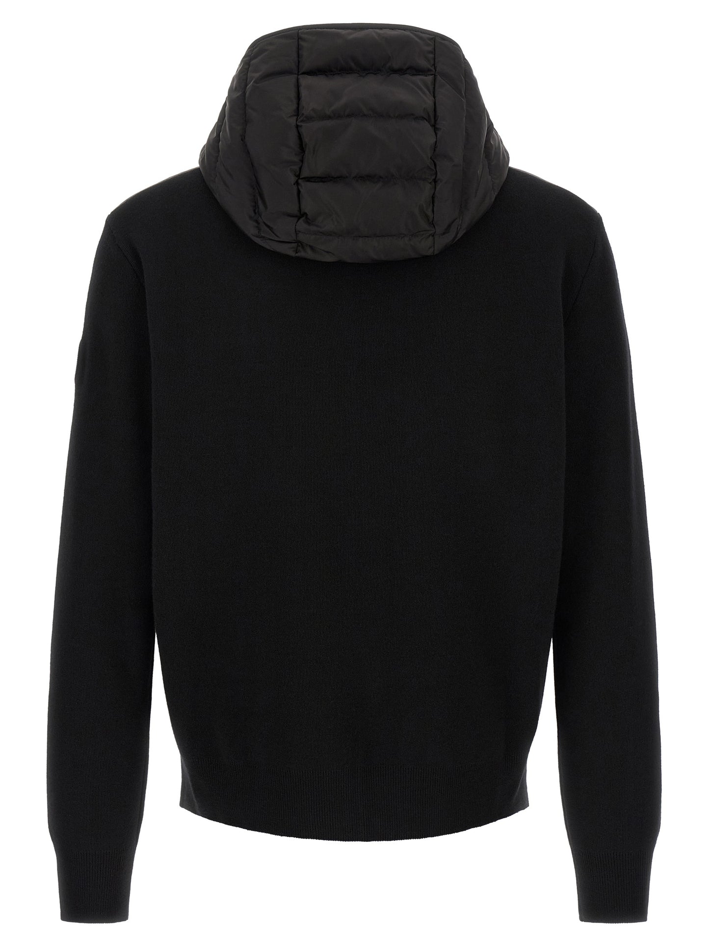 Black Wool Full-Length Jacket