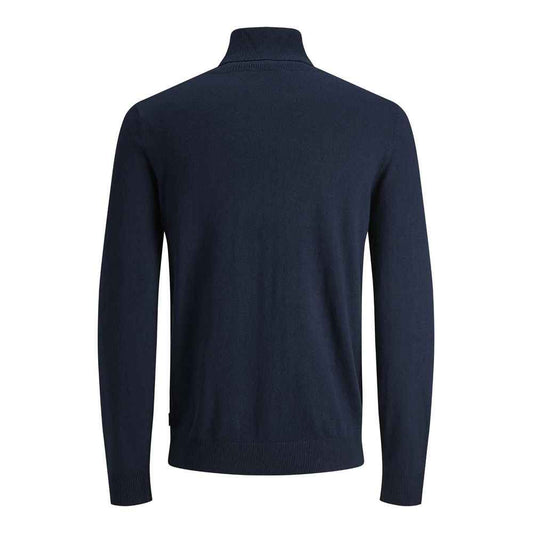 Blue Cotton Turtleneck