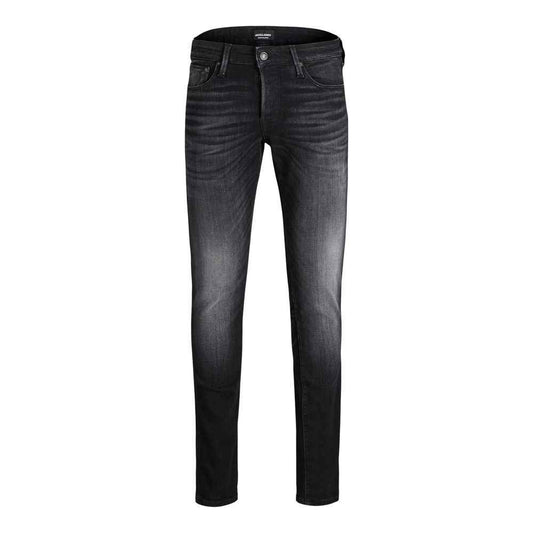 Black Cotton Skinny Jeans