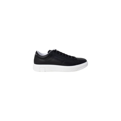 Black Leather Low Top Sneakers