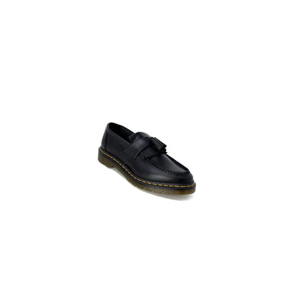 Black Leather Slip-On Loafers
