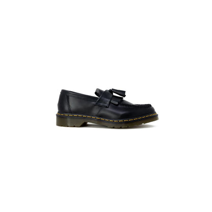 Black Leather Slip-On Loafers