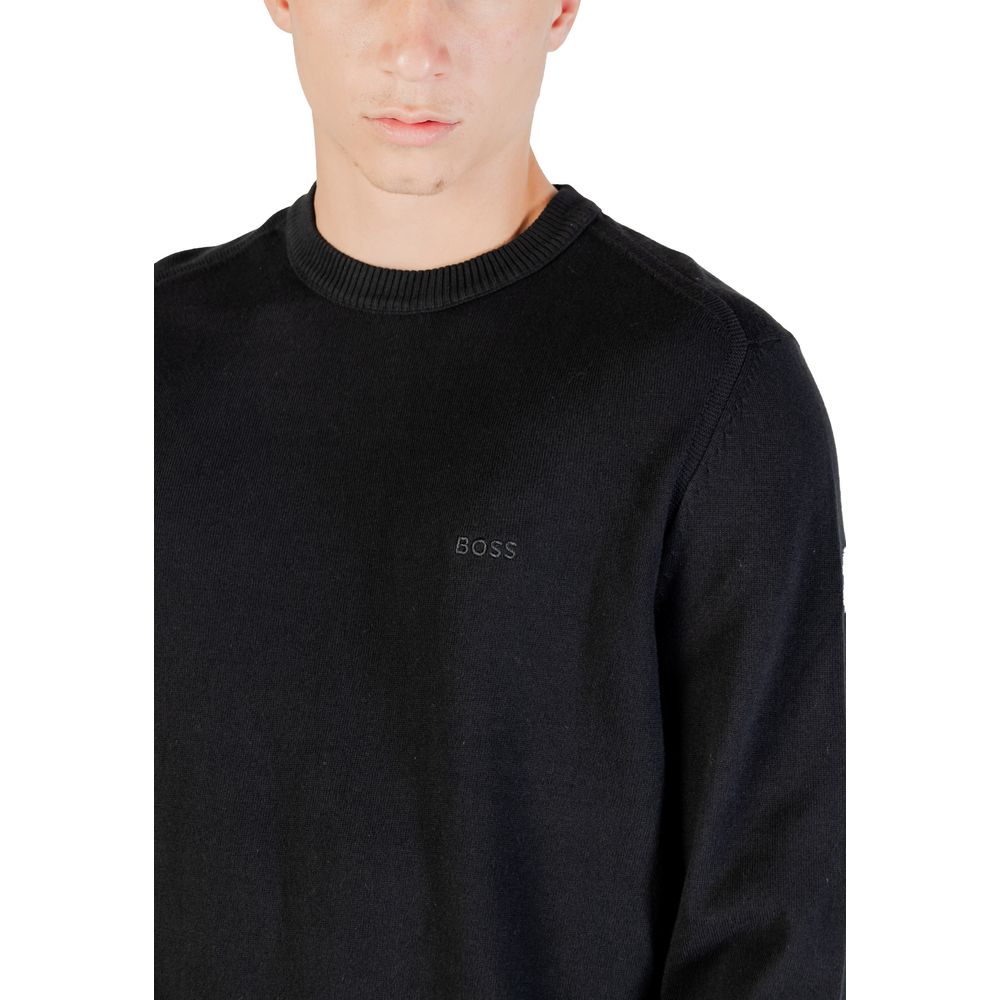 Black Cotton Sweatshirt