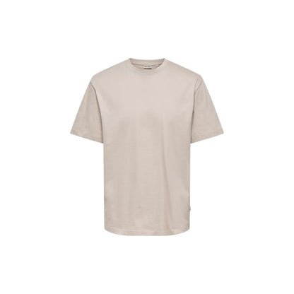 Beige Organic Cotton T-Shirt