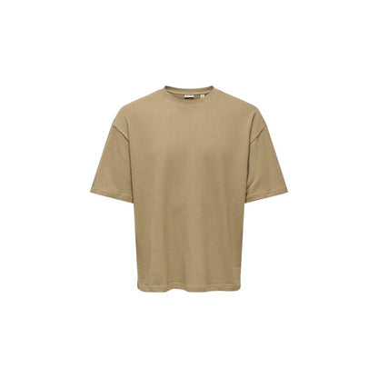 Brown Cotton T-Shirt