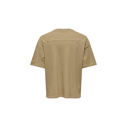 Brown Cotton T-Shirt
