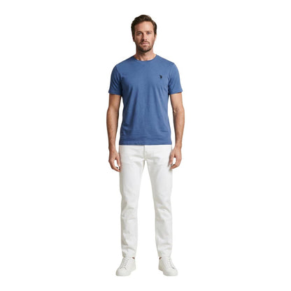 Beige Cotton Skinny Jeans