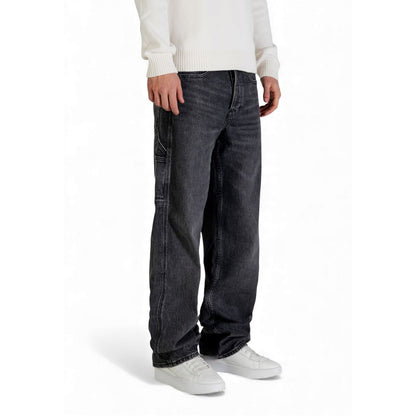 Black Recycled Cotton Relaxed Fit Jeans