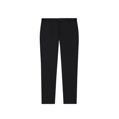 Black Cotton Skinny Pants