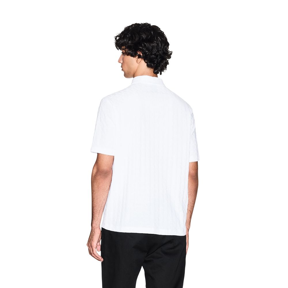 White Cotton Polo Shirt