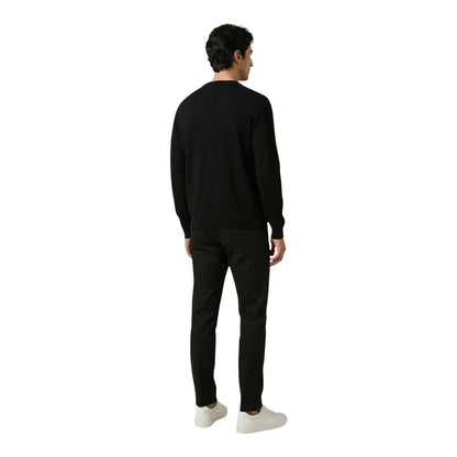 Black Cotton Skinny Pants