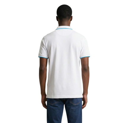 White Cotton Polo Shirt