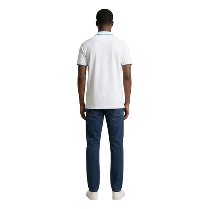 White Cotton Polo Shirt