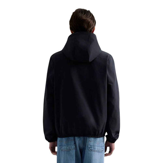 Black Polyester Shell Jacket