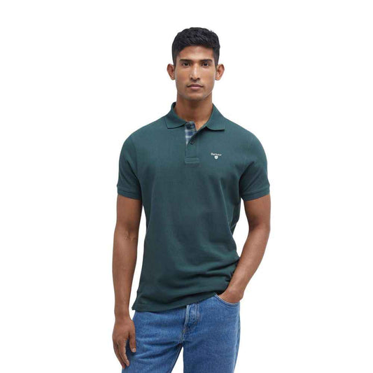 Bicolor Cotton Polo Shirt