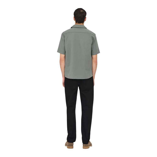 Green Cotton Shortsleeve Shirt