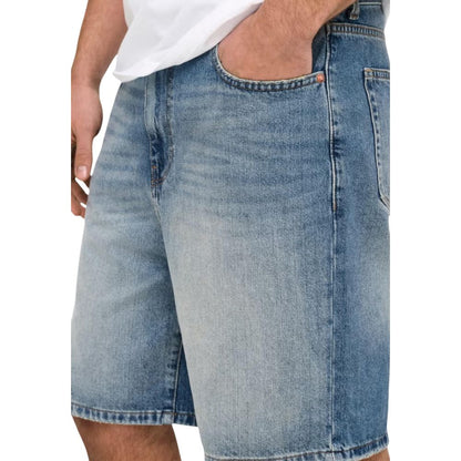 Light Blue Organic Cotton Bermuda Shorts