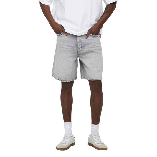 Gray Cotton Bermuda Shorts