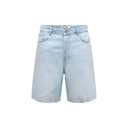 Light Blue Organic Cotton Bermuda Shorts