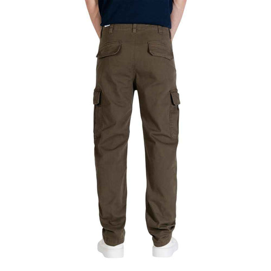 Green Recycled Cotton Cargo Pants