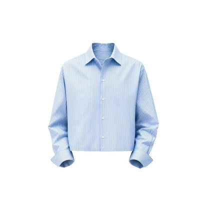 Blue Cotton Pattern Shirt