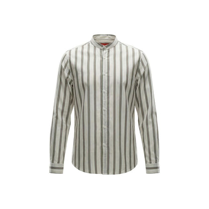 White Cotton Pattern Shirt
