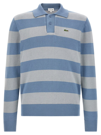 Blue Cotton Polo Shirt