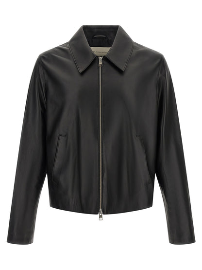 Black Lamb Leather Leather Jacket