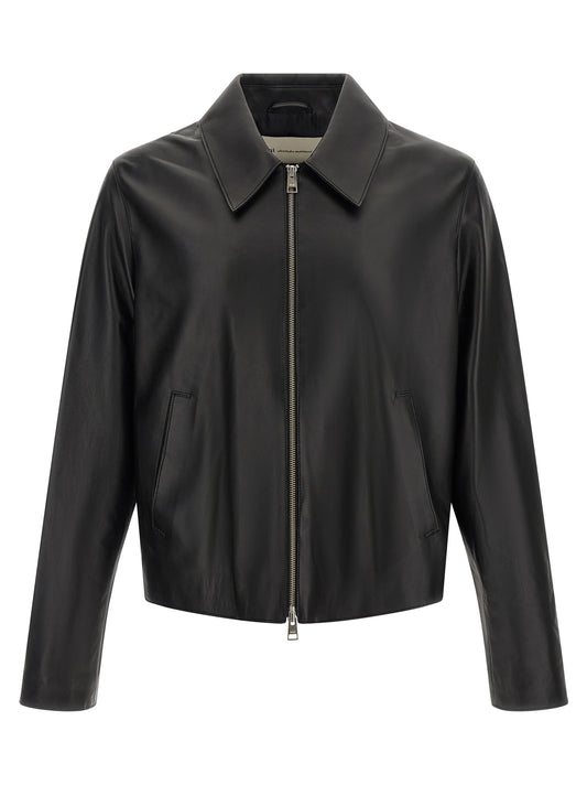 Black Lamb Leather Leather Jacket