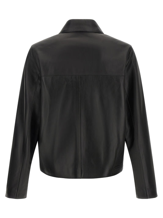 Black Lamb Leather Leather Jacket