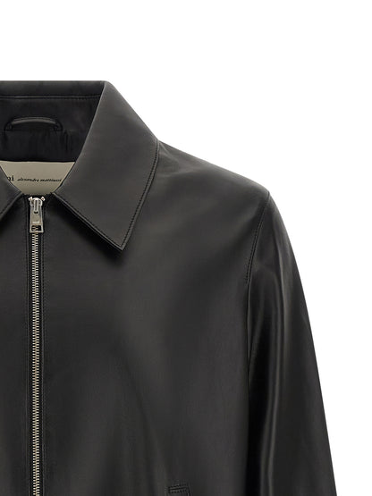 Black Lamb Leather Leather Jacket