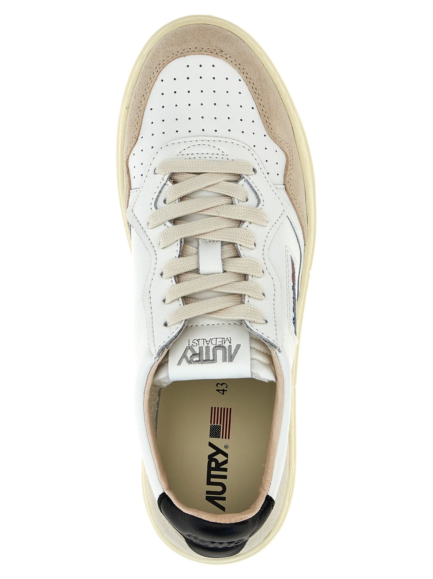 Multicolor Leather Low Top Sneakers