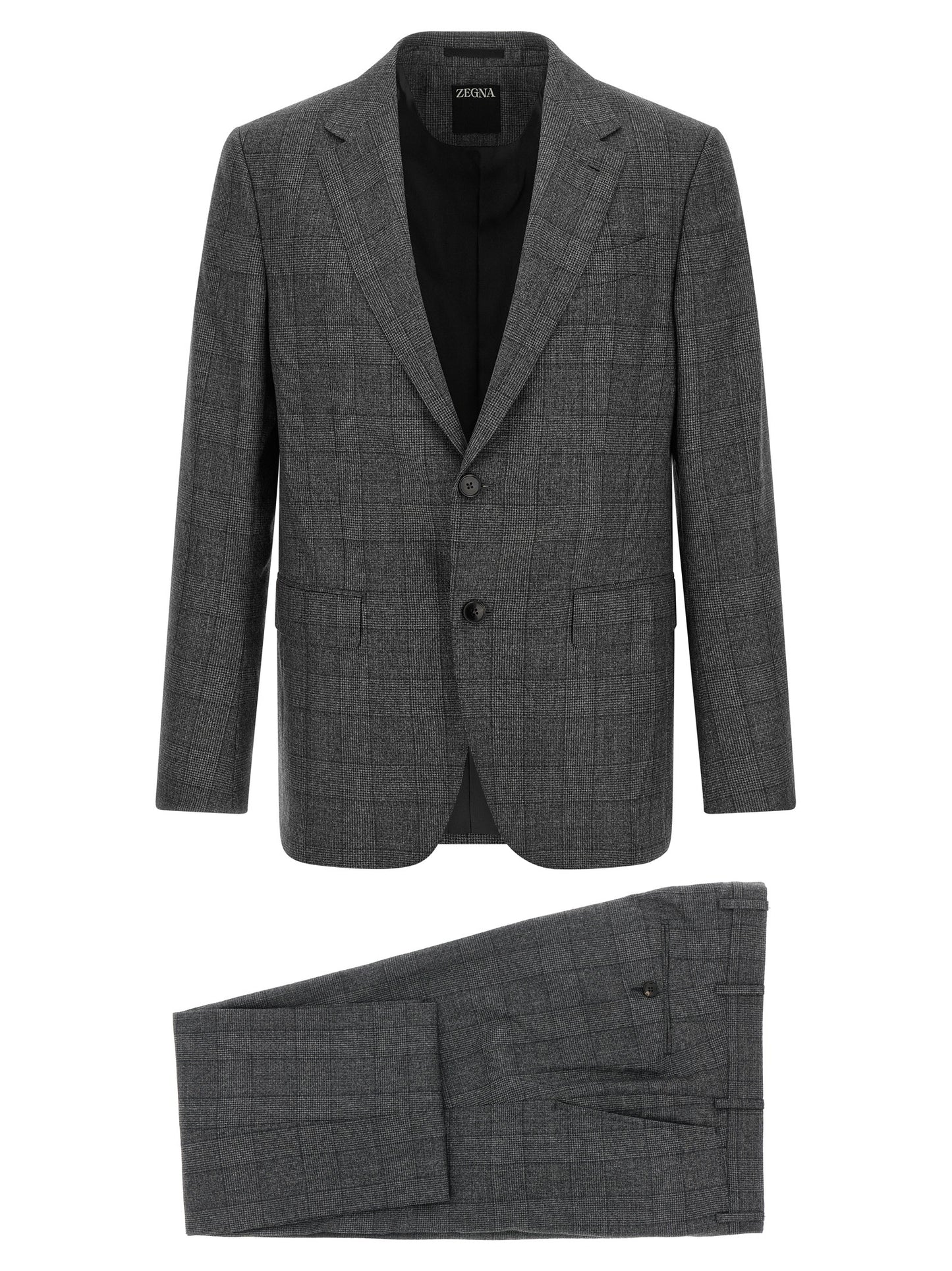 Gray Wool Two-Piece Suit