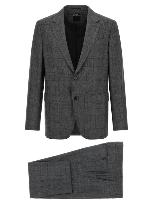 Gray Wool Two-Piece Suit