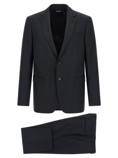 Blue Wool Two-Piece Suit
