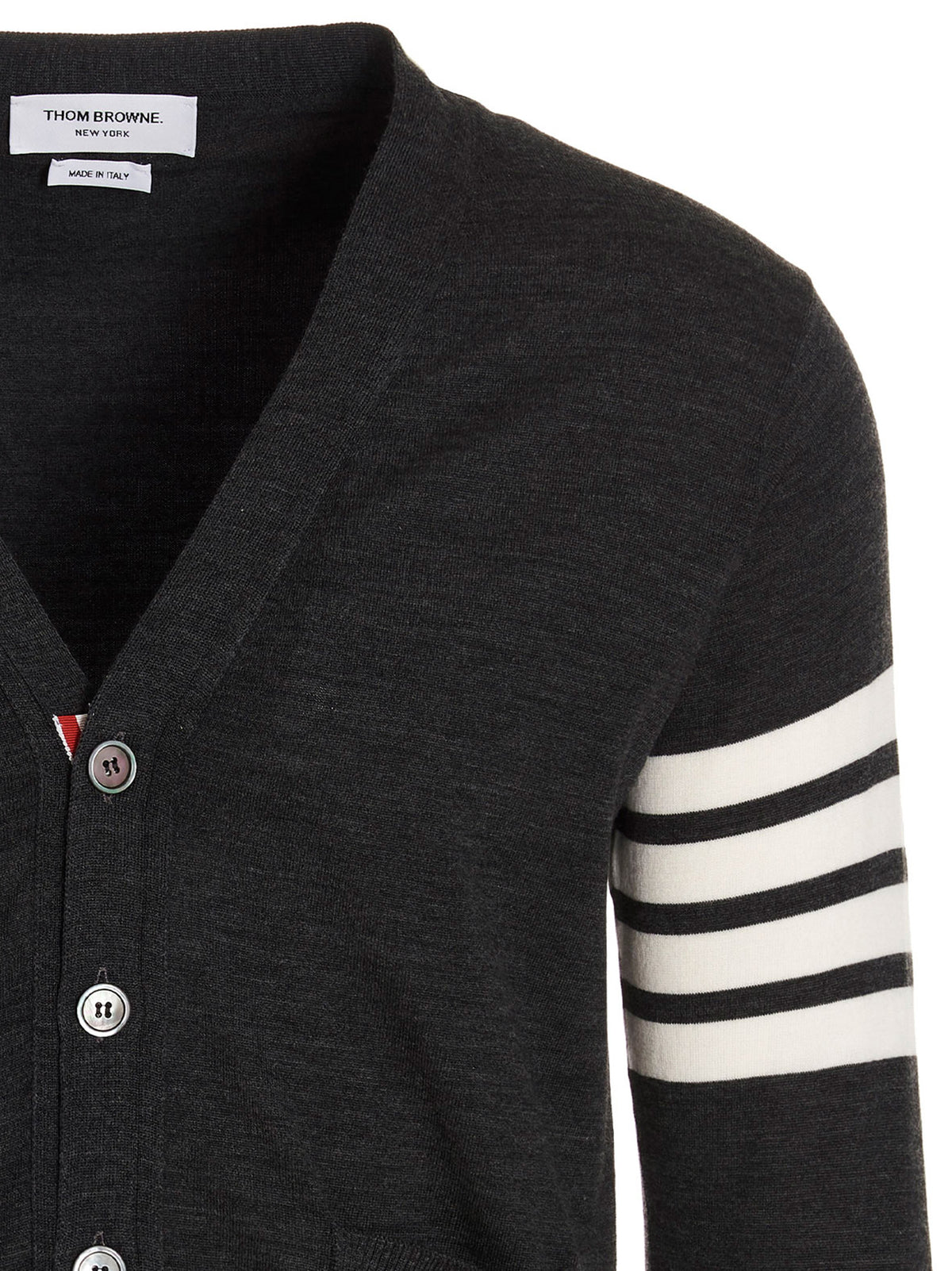 Gray Merino Wool Cardigan