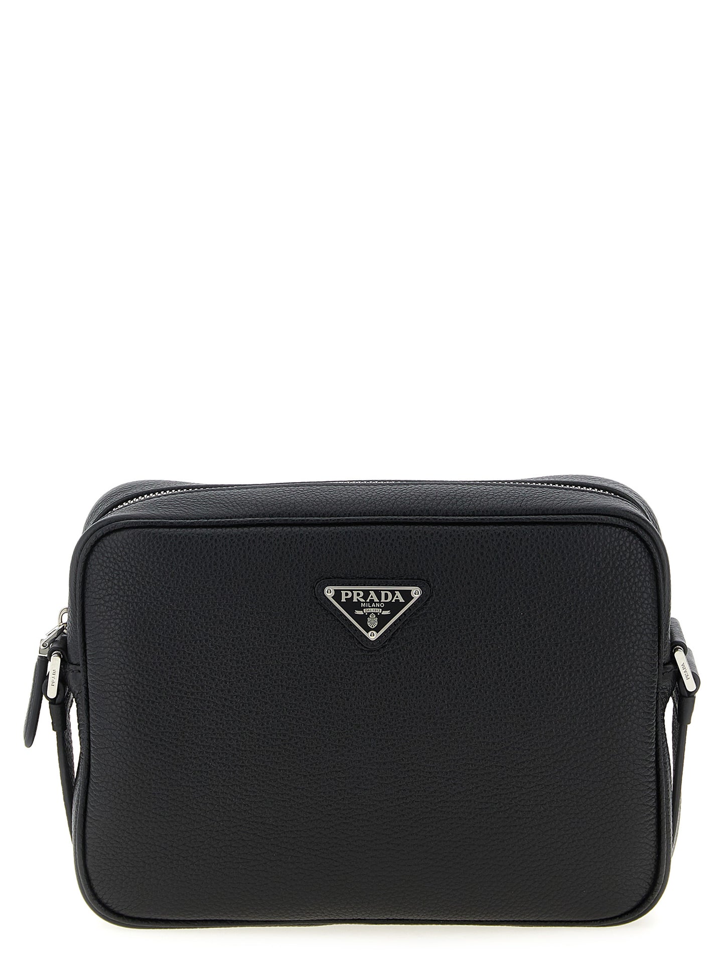 Black Calfskin Crossbody Bag