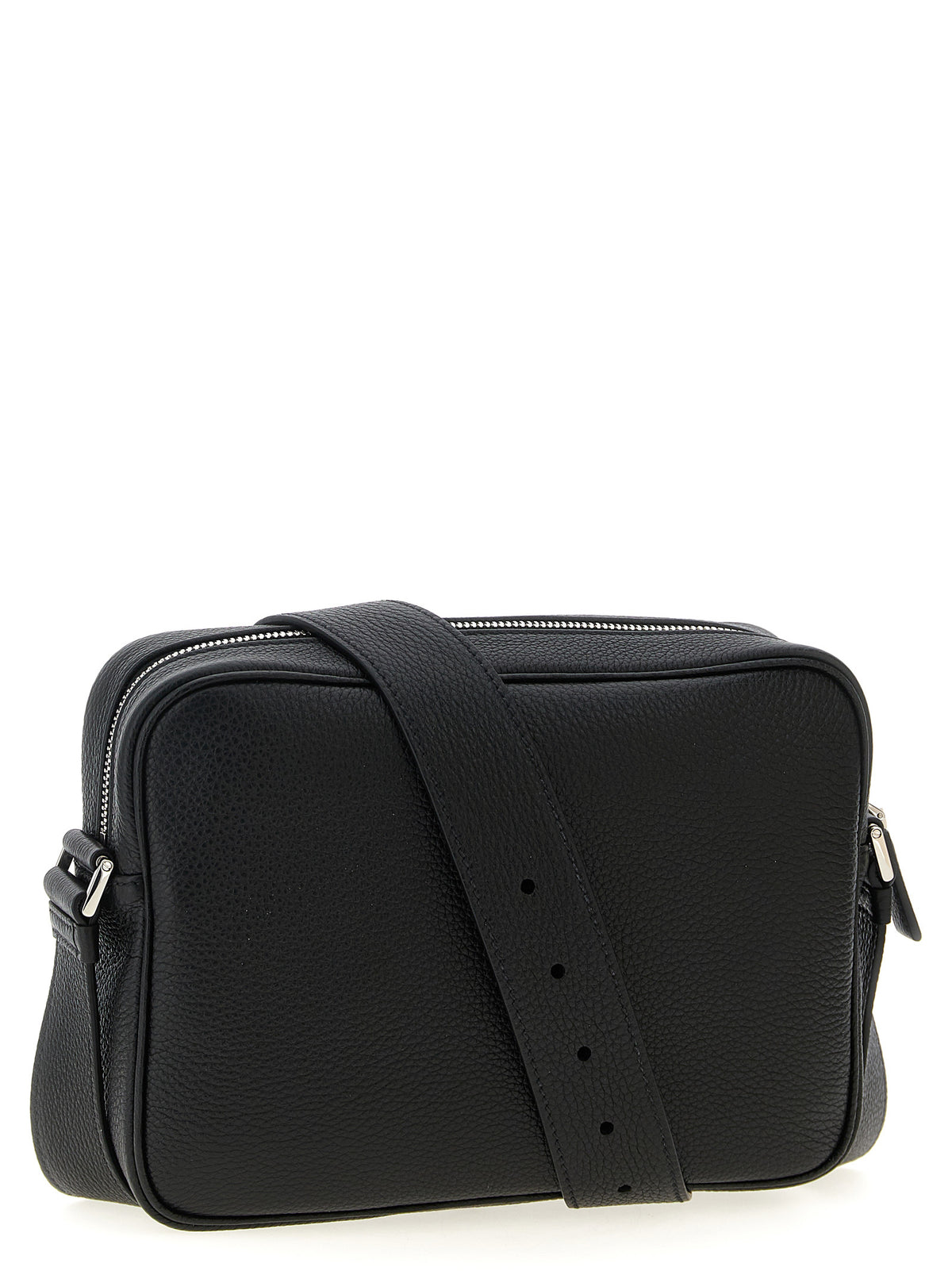 Black Calfskin Crossbody Bag