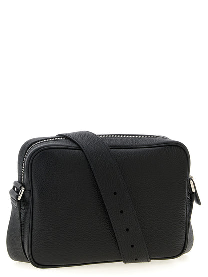 Black Calfskin Crossbody Bag