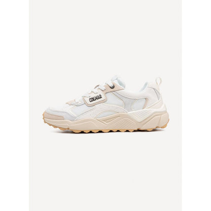 White Leather Chunky Sneakers