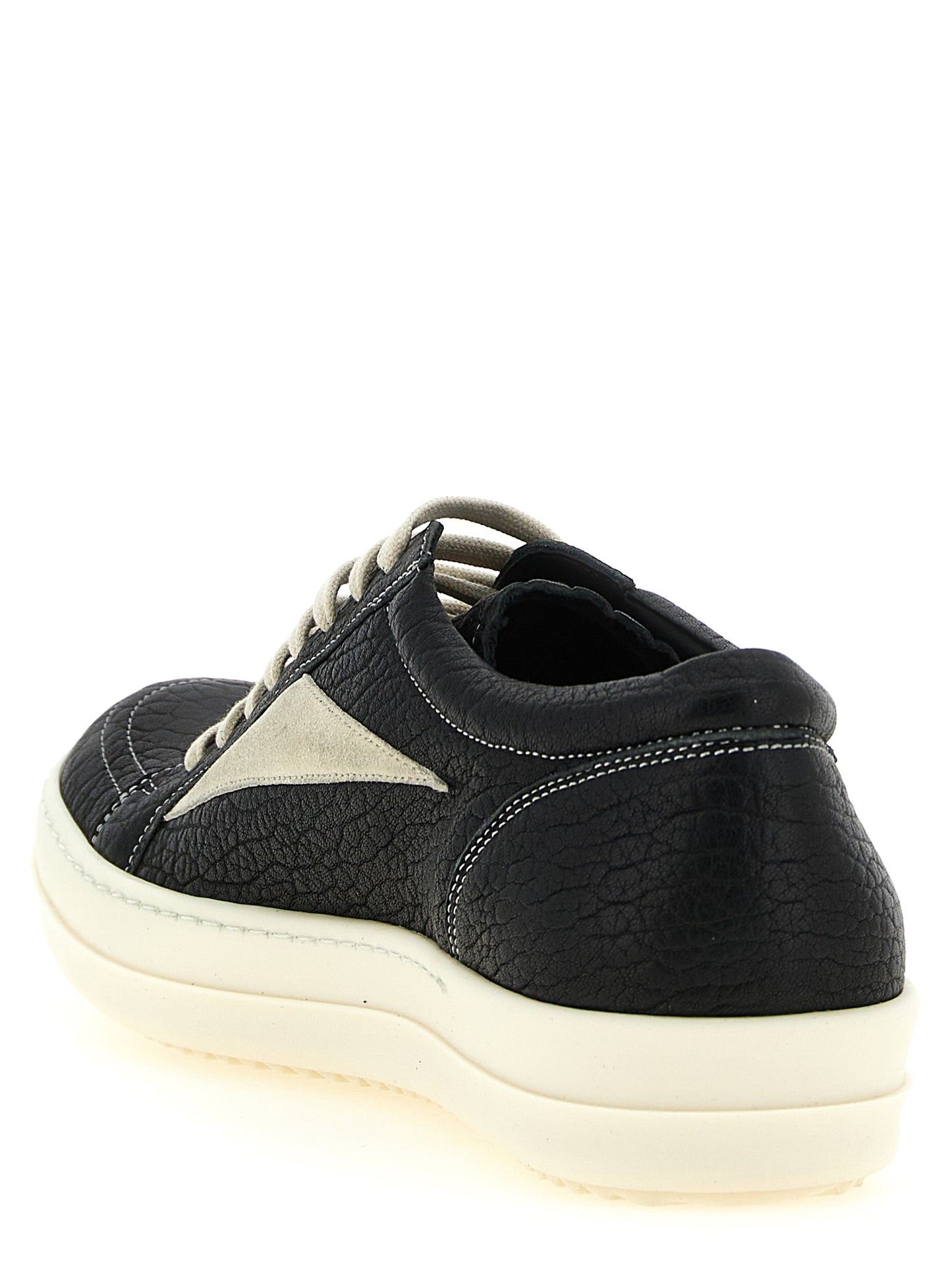 Bicolor Lamb Leather Low Top Sneakers