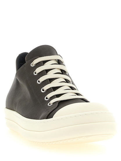 Black Calfskin Low Top Sneakers
