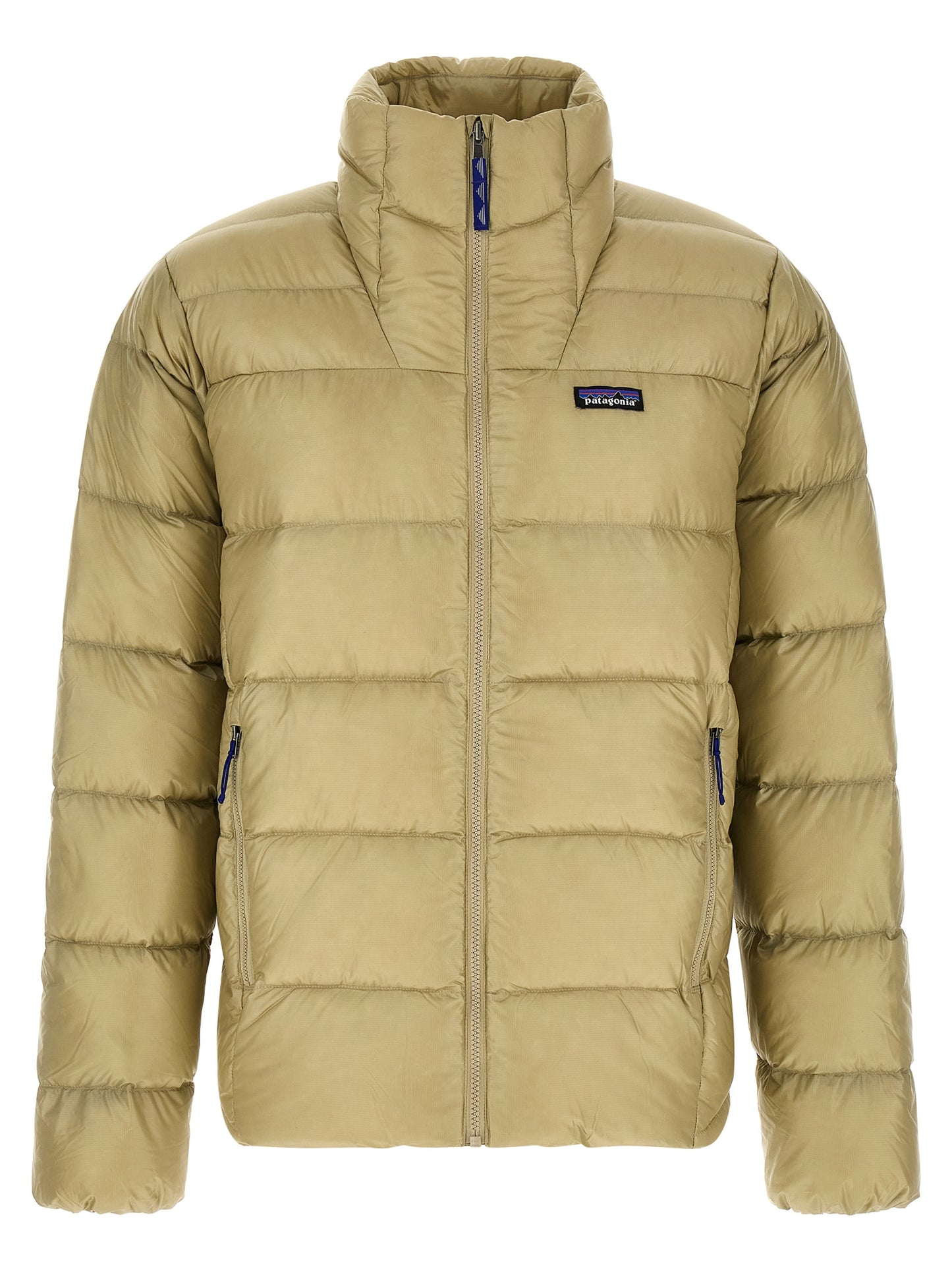 Beige Nylon Full-Length Jacket